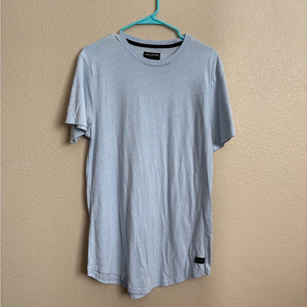 Hollister Light Blue Men's Short Sleeve Tee